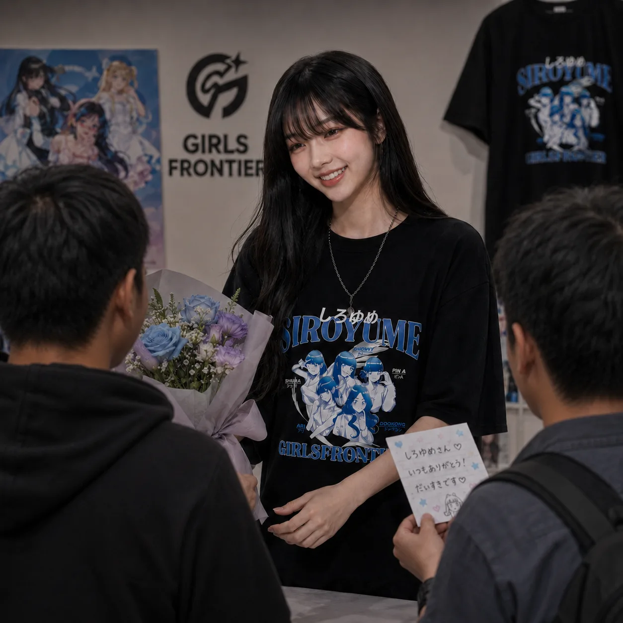 특전소녀전선 아이돌 콘서트 티셔츠 860장,
일러스트 작가 5명과 콜라보로 50일 제작 커버 3